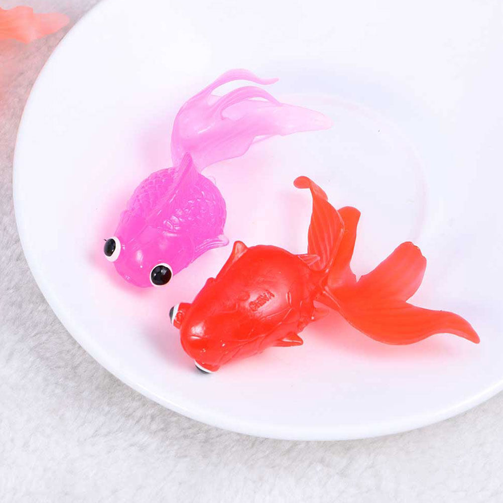Aquarium Goldfish - 30 unidades de peces dorados artificiales,