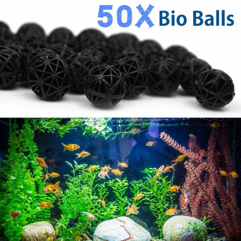 Aquarium Fish Marine - 50 Piezas de Bolas de Filtro