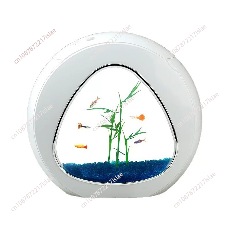 Aquarium Goldfish - Pecera Pequeña de Acrílico para Escritorio,