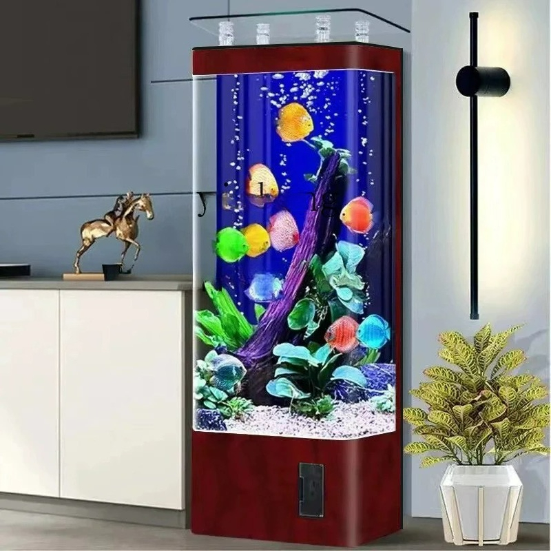 Aquarium Goldfish - Acuario de pared vertical de suelo