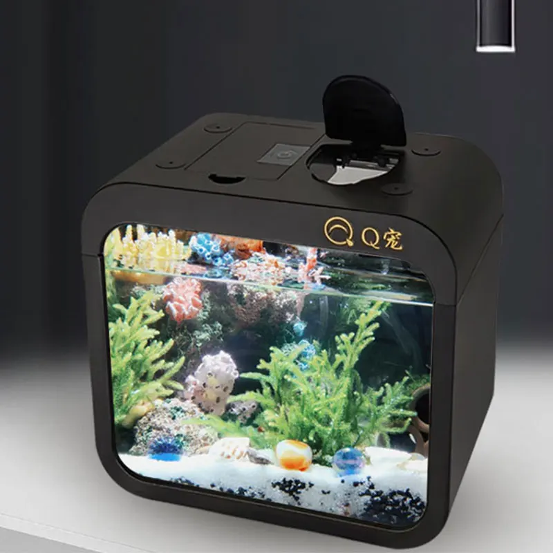 Aquarium Goldfish - Pecera acrílica transparente de escritorio, pecera