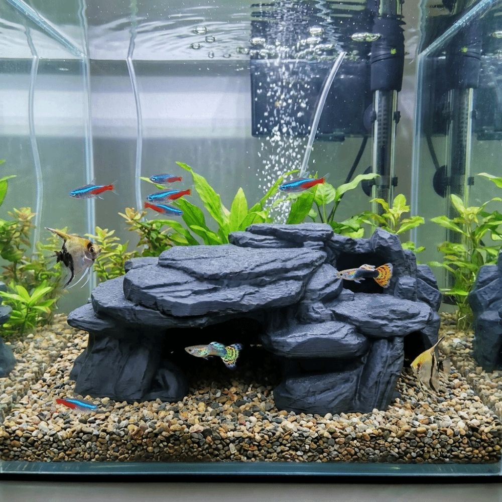 Adornos de Roca para Pecera Im - Aquarium Fish Hideout reseña y precio