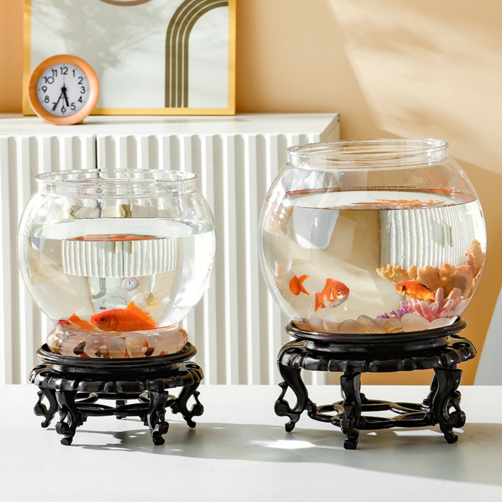 Pecera redonda transparente de - Aquarium Goldfish reseña y precio