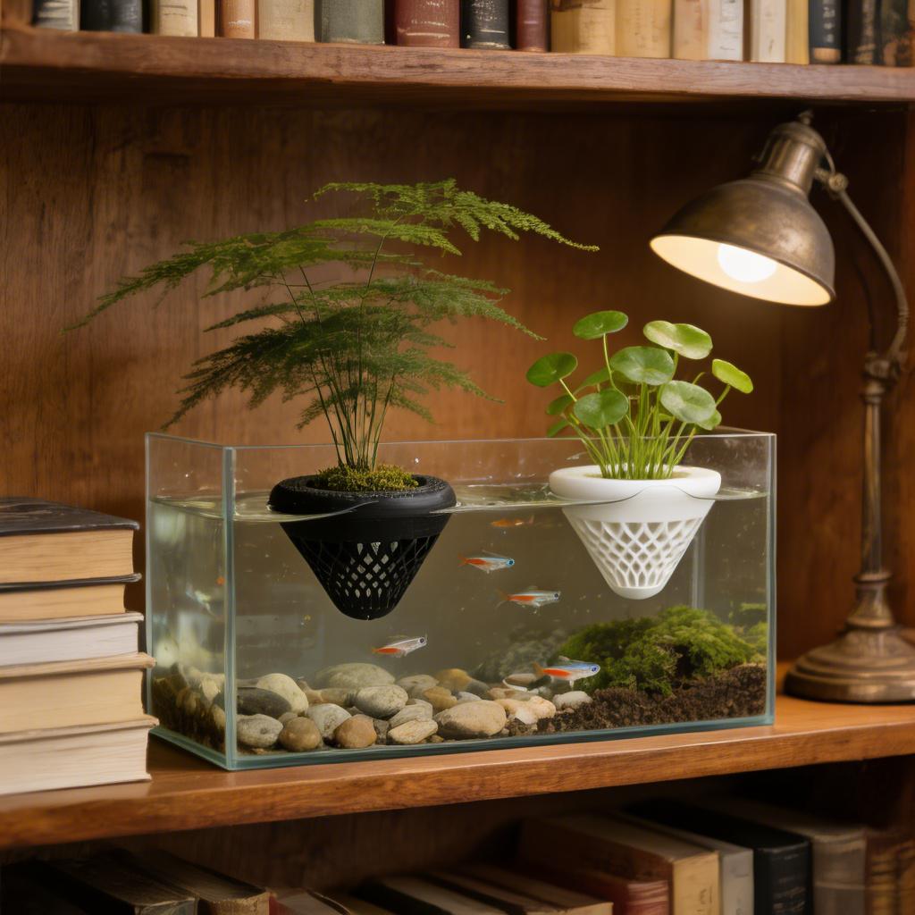 Soporte flotante para plantas  - Aquarium Fish Hideout reseña y precio