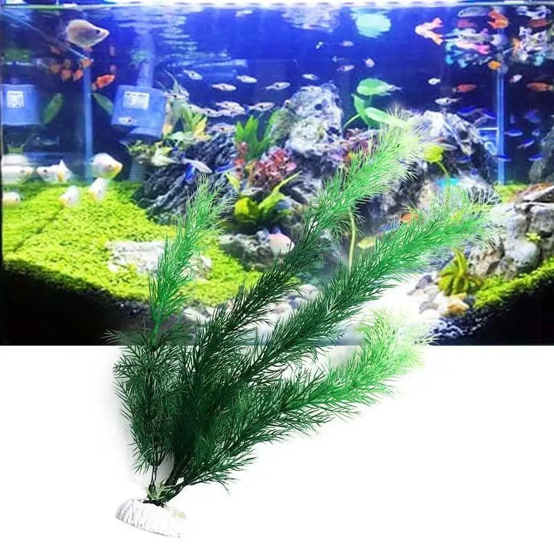Plantas artificiales para deco - Aquarium Fish Hideout reseña y precio