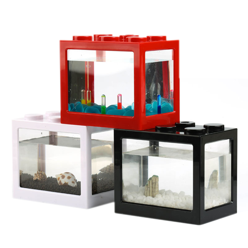 Mini Acuario de 7 Colores para - Aquarium Goldfish reseña y precio