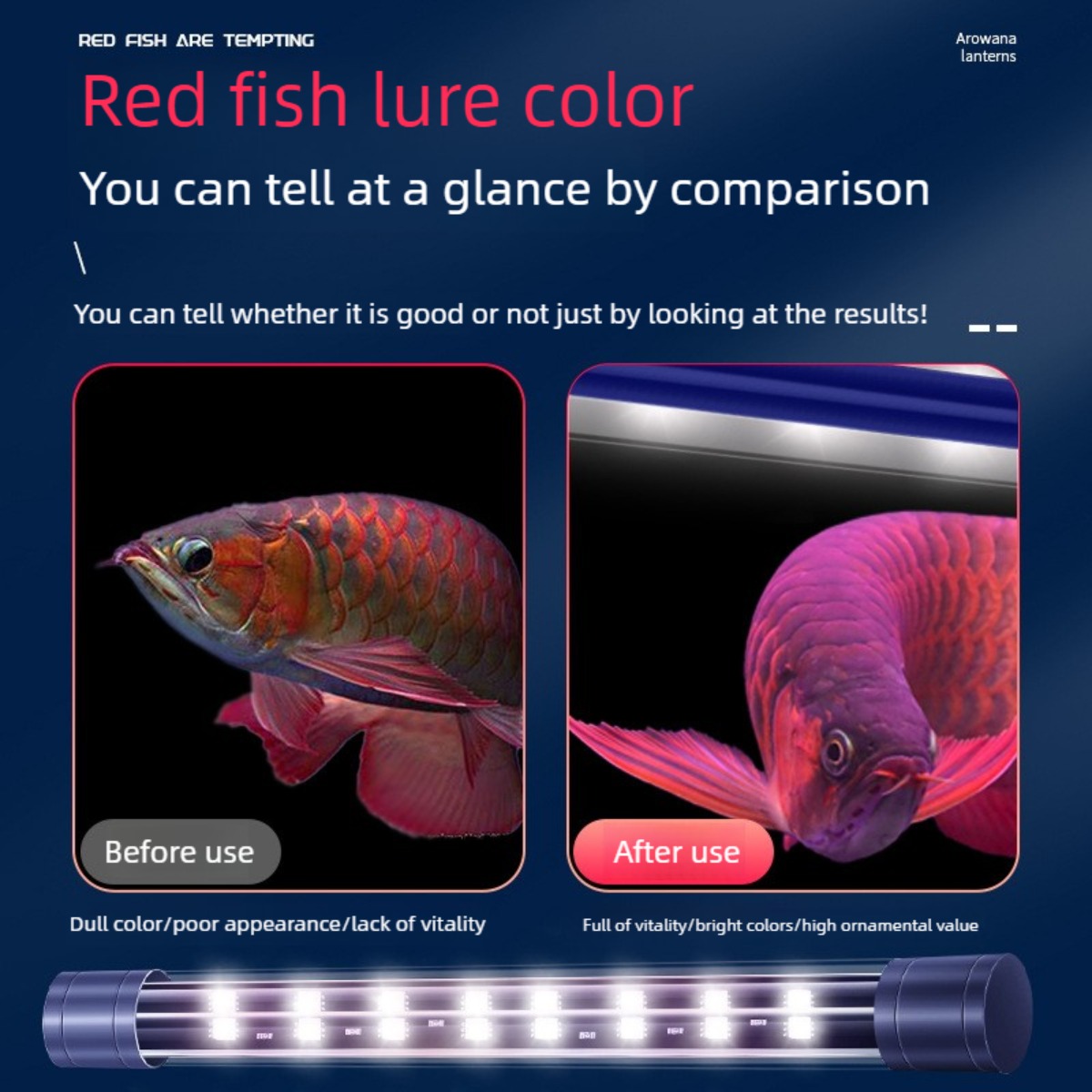 Luz LED para Acuario de 32.7 P - Aquarium Fish Yellow reseña y precio