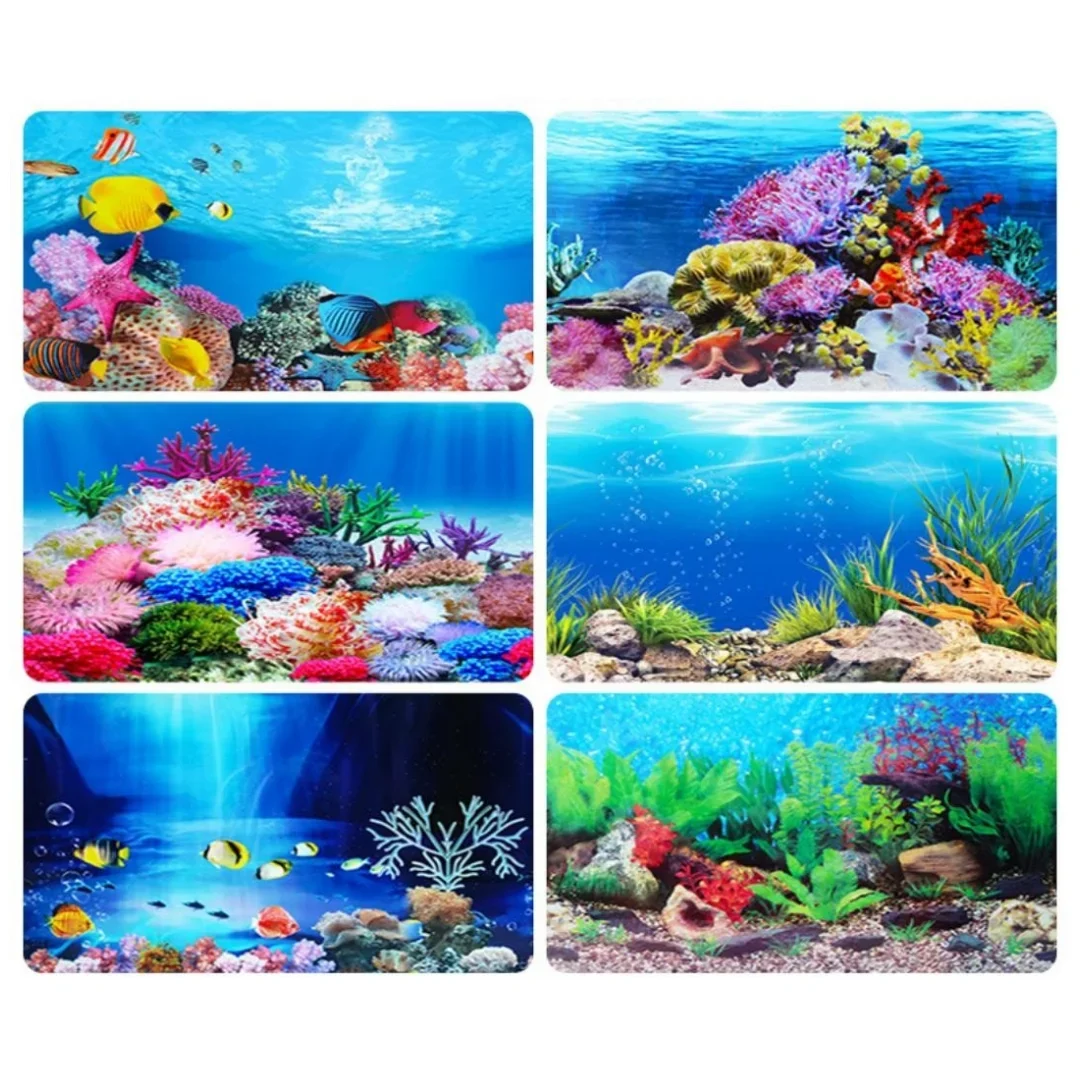 Fondo acuario pegatina 3D cart - Aquarium Fish Hideout reseña y precio