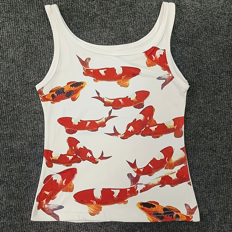 Tops de calle estilo Grunge am - Aquarium Fish Koi reseña y precio