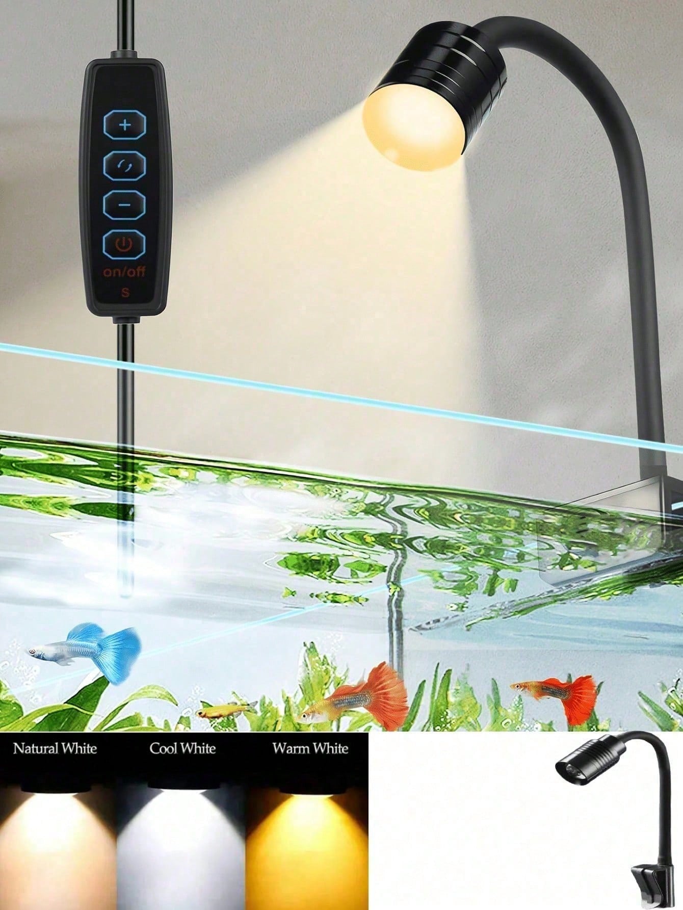 Luces USB para acuario, focos  - Aquarium Goldfish reseña y precio