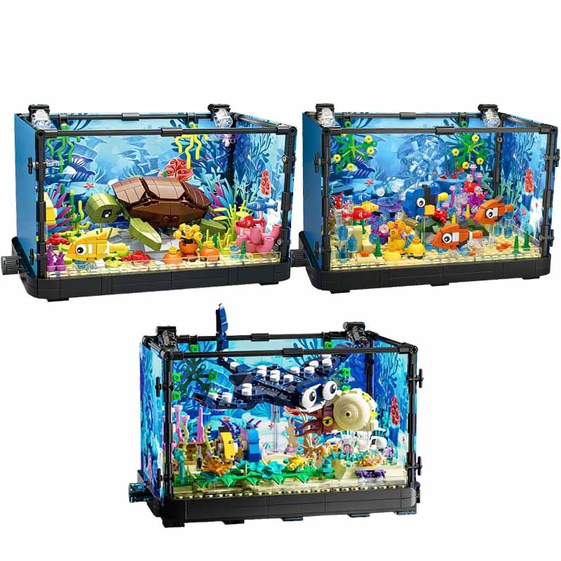 Juego de bloques de construcci - Aquarium Fish Marine reseña y precio