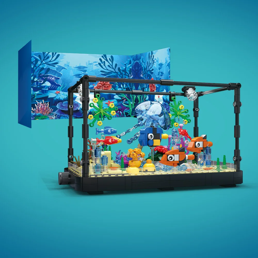 Juego de bloques de construcci - Aquarium Fish Marine reseña y precio