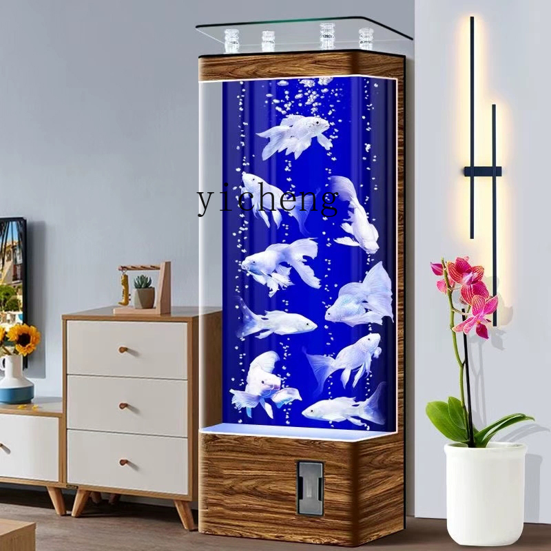 Acuario de pared vertical de s - Aquarium Goldfish reseña y precio