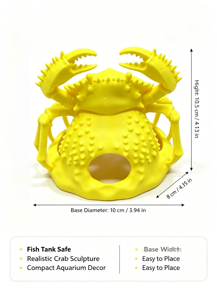 Decoración de acuario en forma - Aquarium Fish Yellow reseña y precio