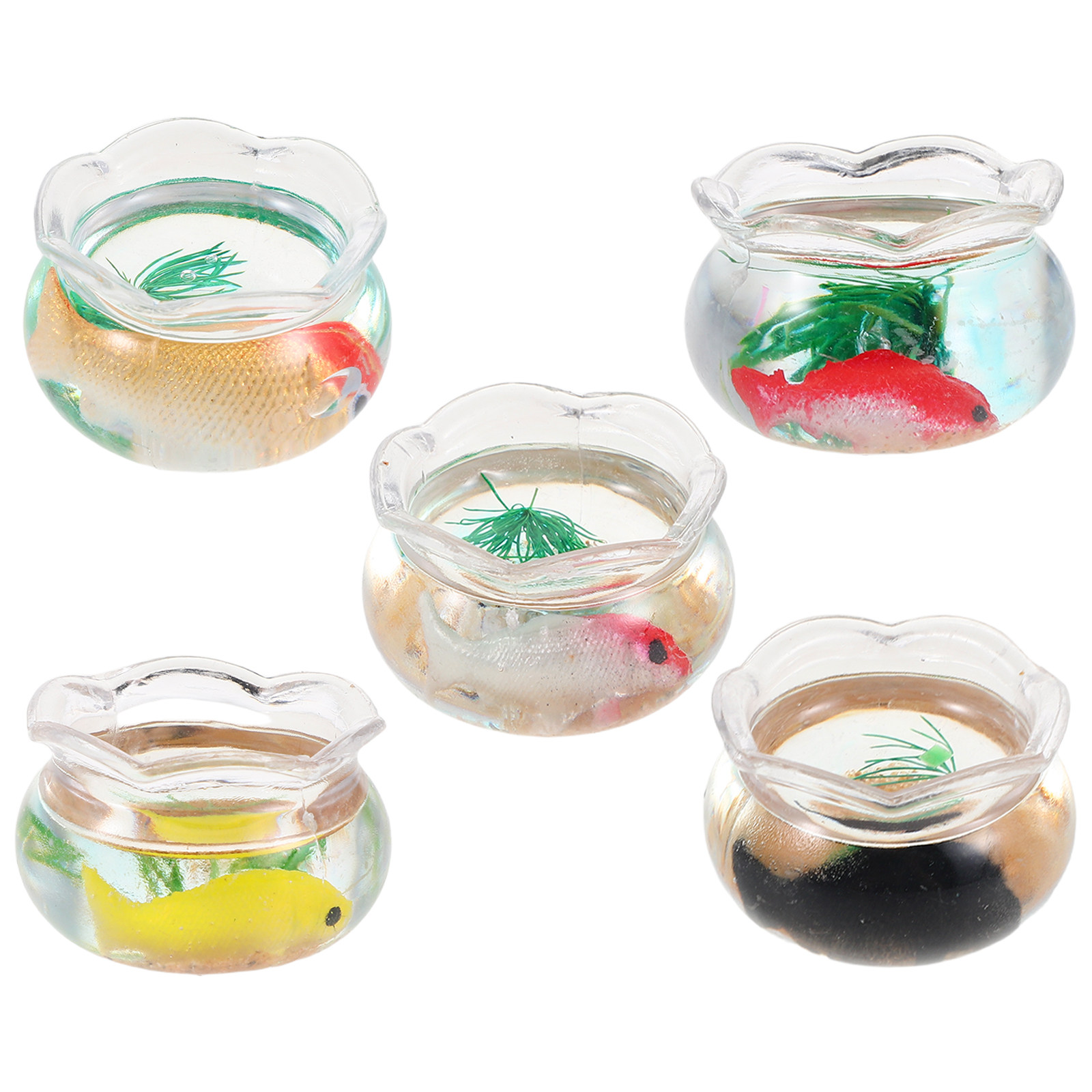 5 unidades de mini pecera, peq - Aquarium Goldfish reseña y precio