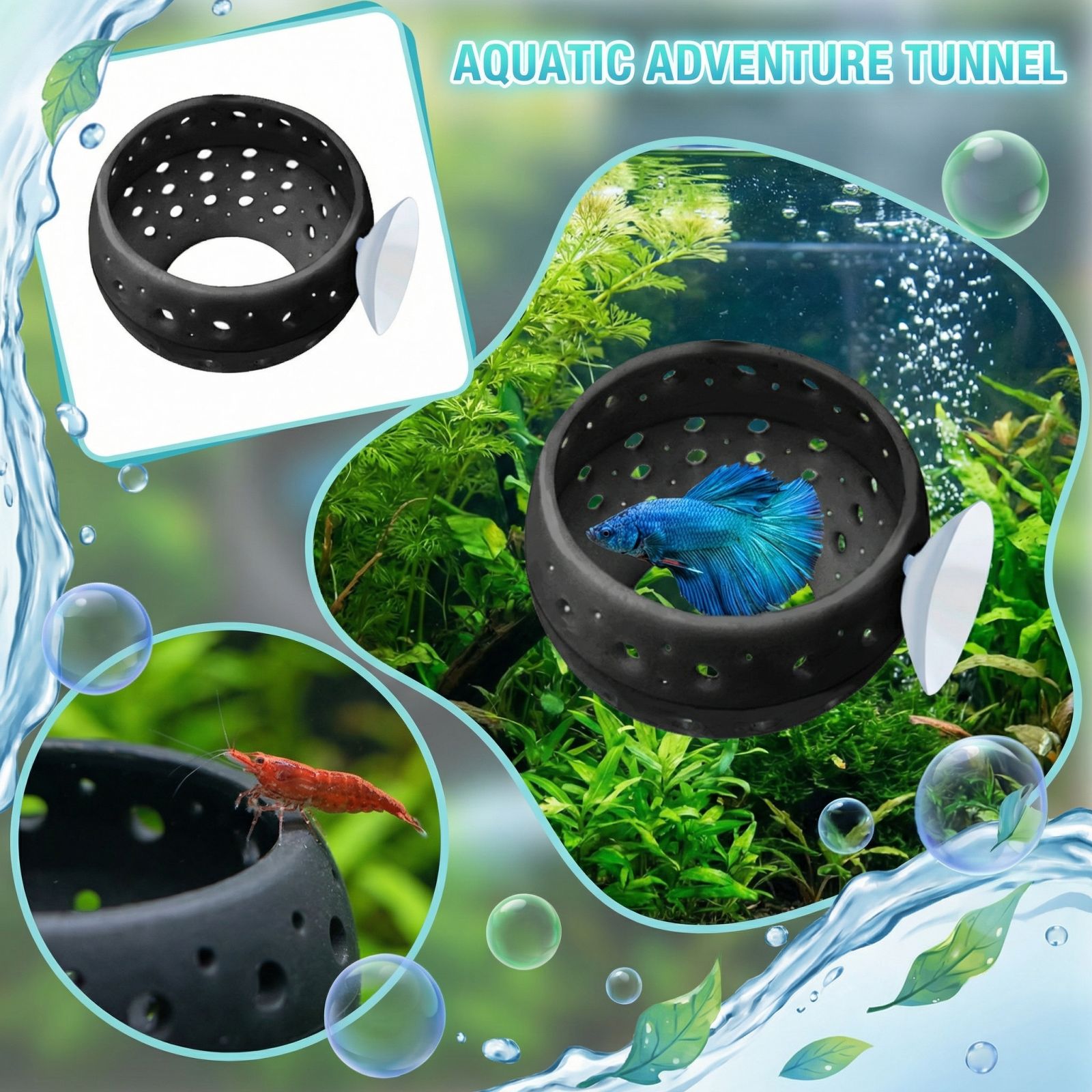 Túnel Escondite para Peces Bet - Aquarium Fish Hideout reseña y precio