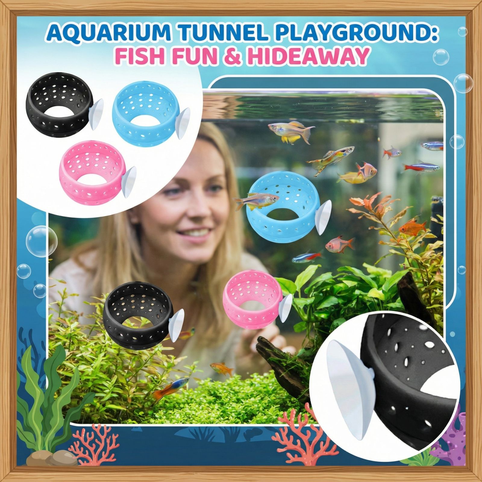 Túnel Escondite para Peces Bet - Aquarium Fish Hideout reseña y precio