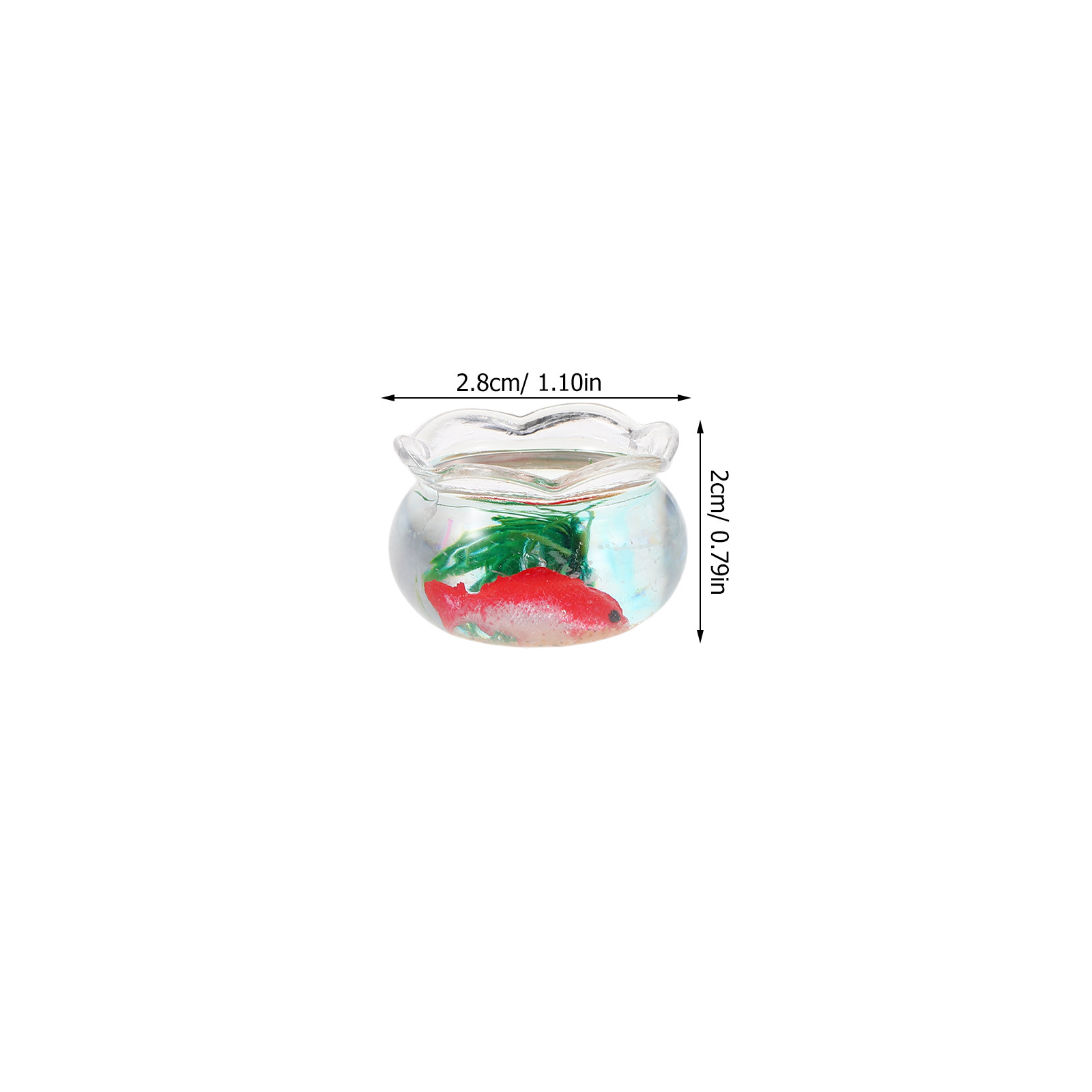 5 unidades de mini pecera con  - Aquarium Fish Koi reseña y precio